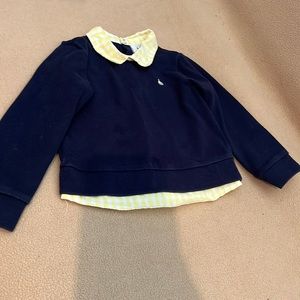 Crown & Ivy adorable navy blue sweater for girls 24 months